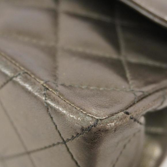 Chanel Shoulder Bag Matelasse Paris Limited W Flap Chain Lambskin Black Gold ... - Picture 7 of 15